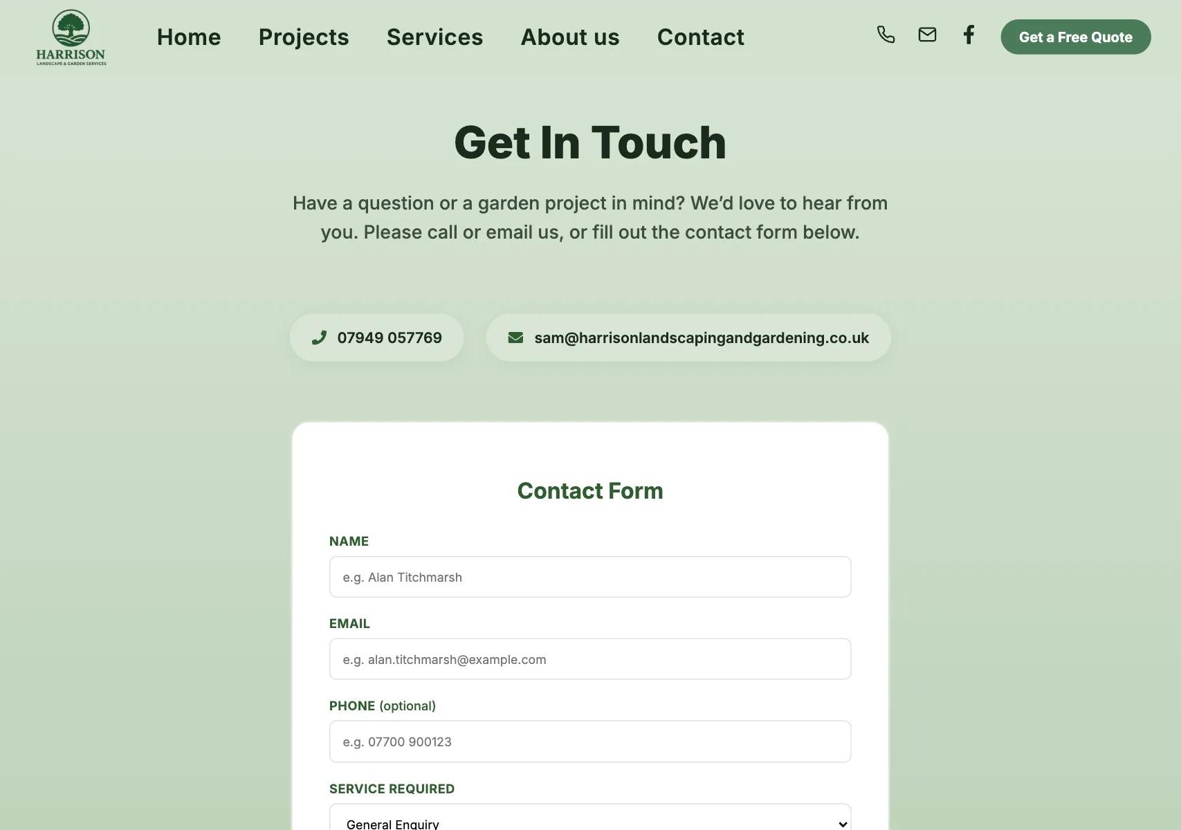 Harrison Landscape & Garden Services Showcase - Technical Implementation Detail 7