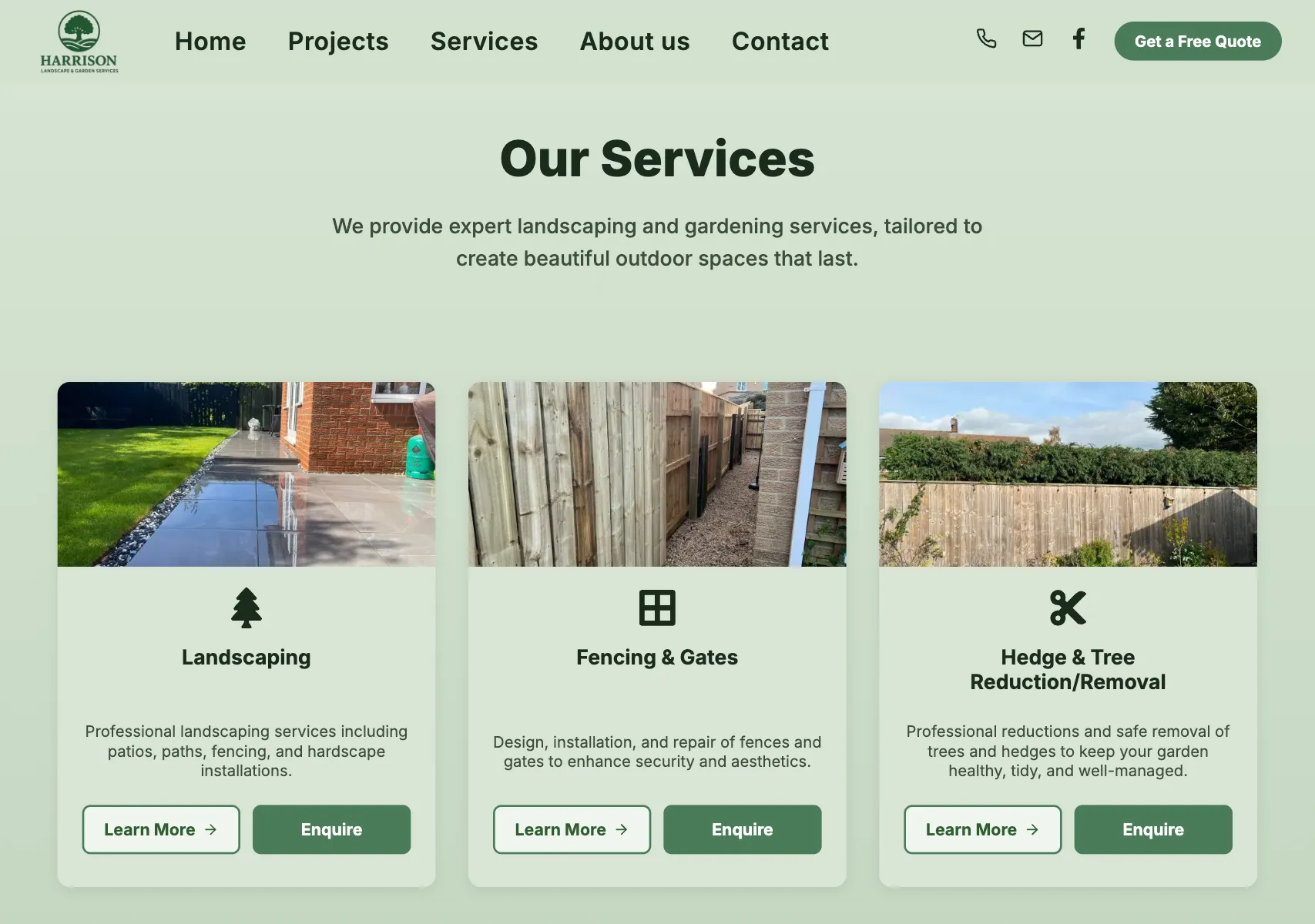 Harrison Landscape & Garden Services Showcase - Technical Implementation Detail 5