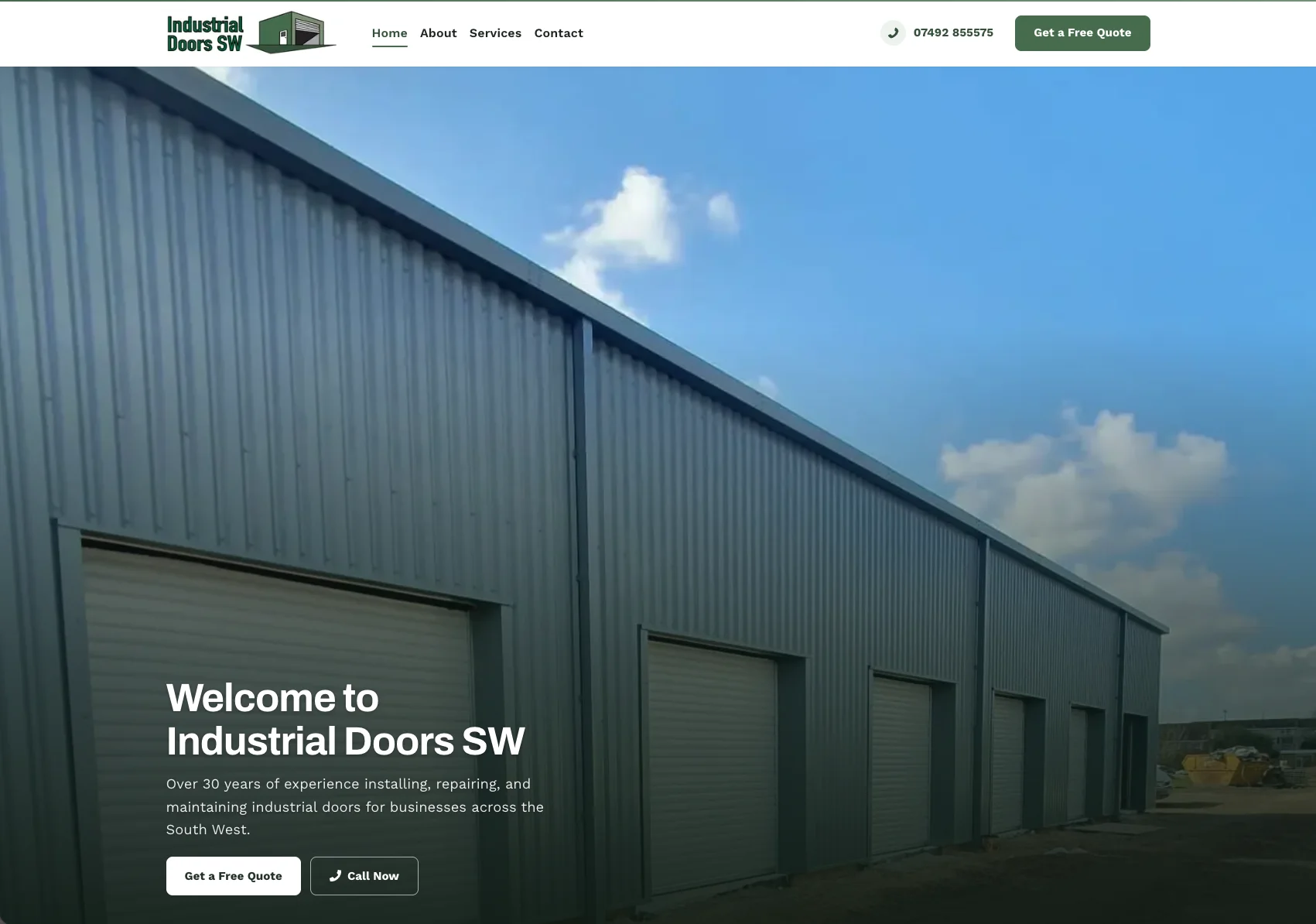 Industrial Doors SW Ltd Showcase - Technical Implementation Detail 1