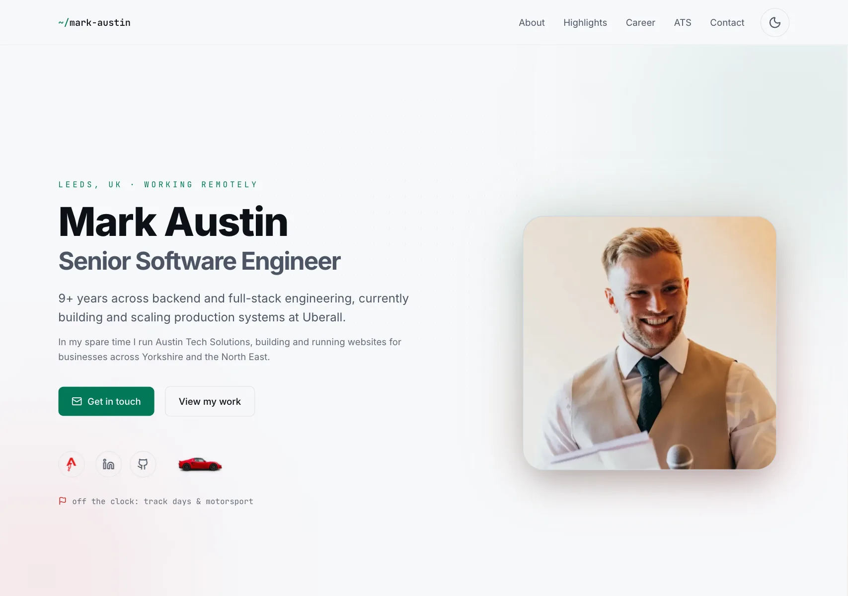 Mark Austin Showcase - Technical Implementation Detail 1