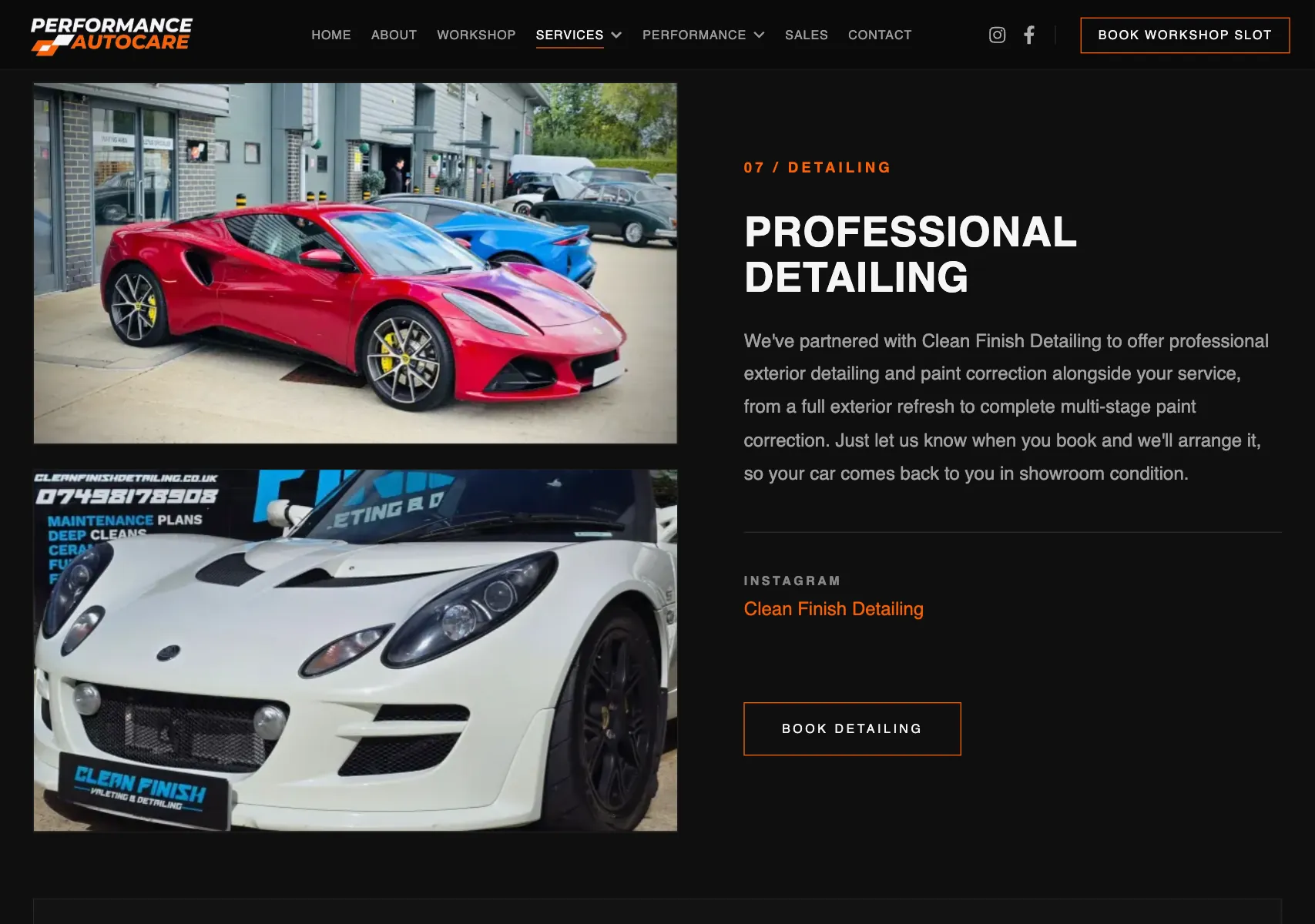 Performance Autocare Showcase - Technical Implementation Detail 7