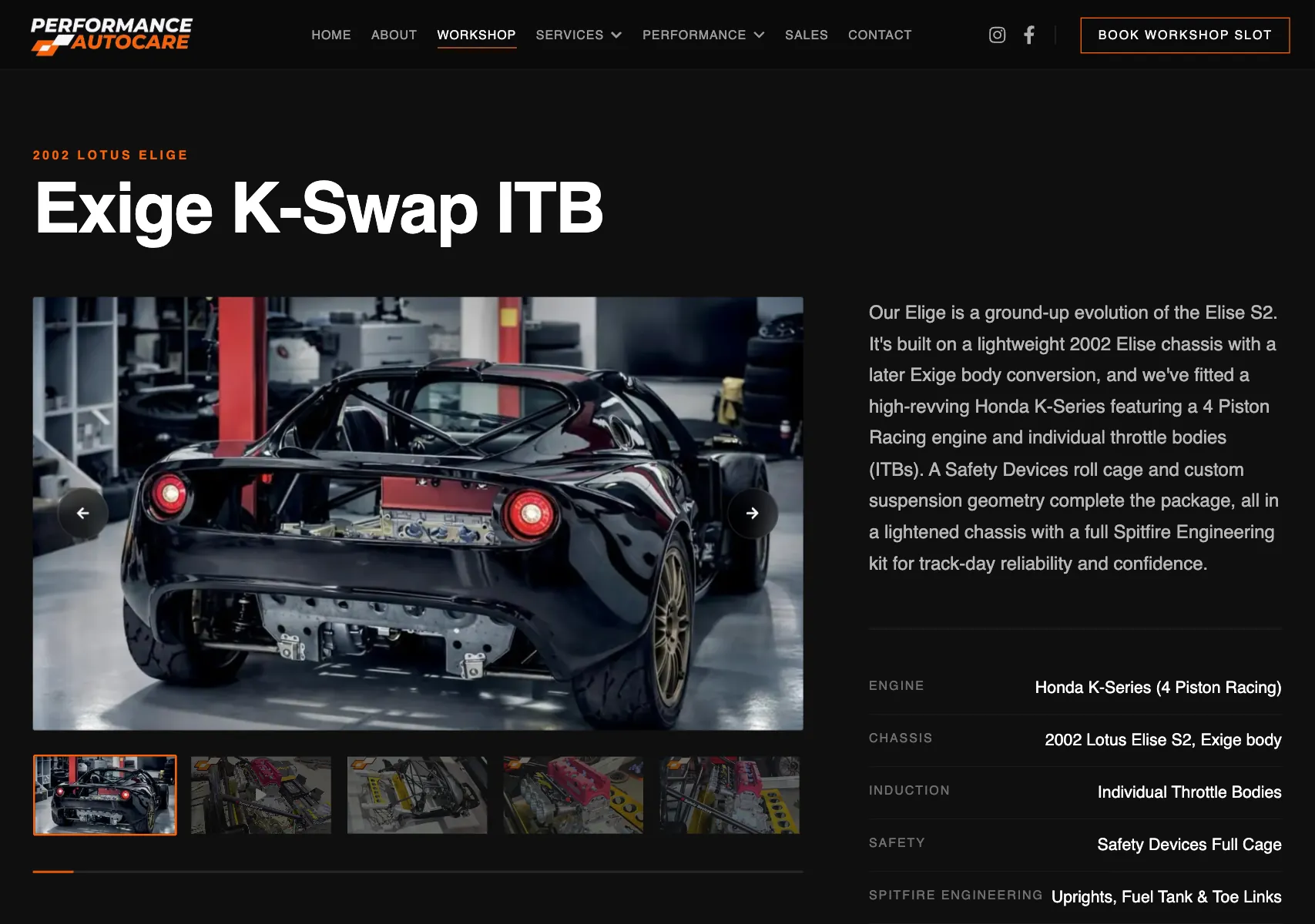 Performance Autocare Showcase - Technical Implementation Detail 5
