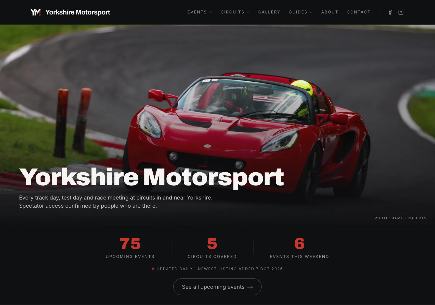 Yorkshire Motorsport website
