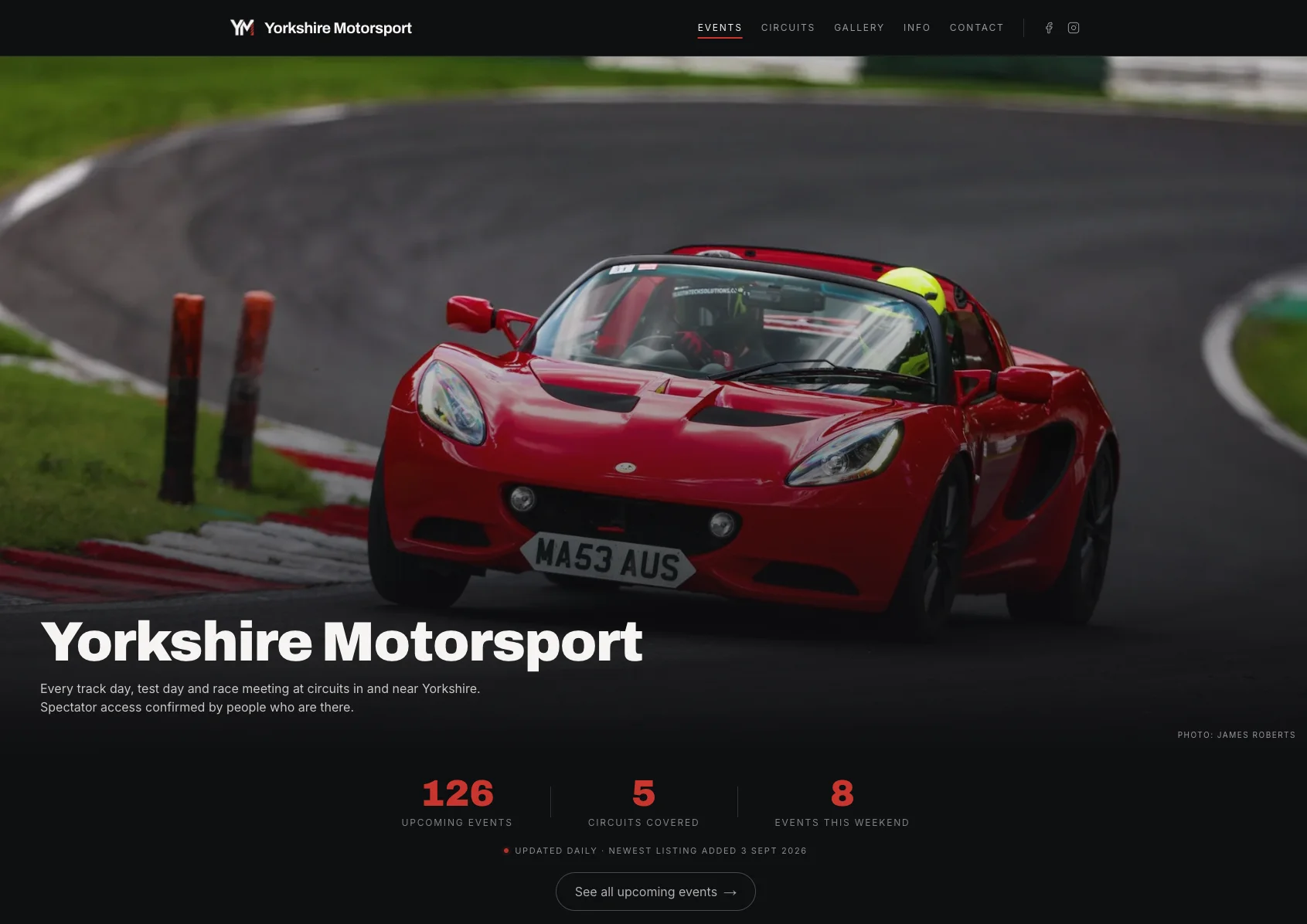 Yorkshire Motorsport website
