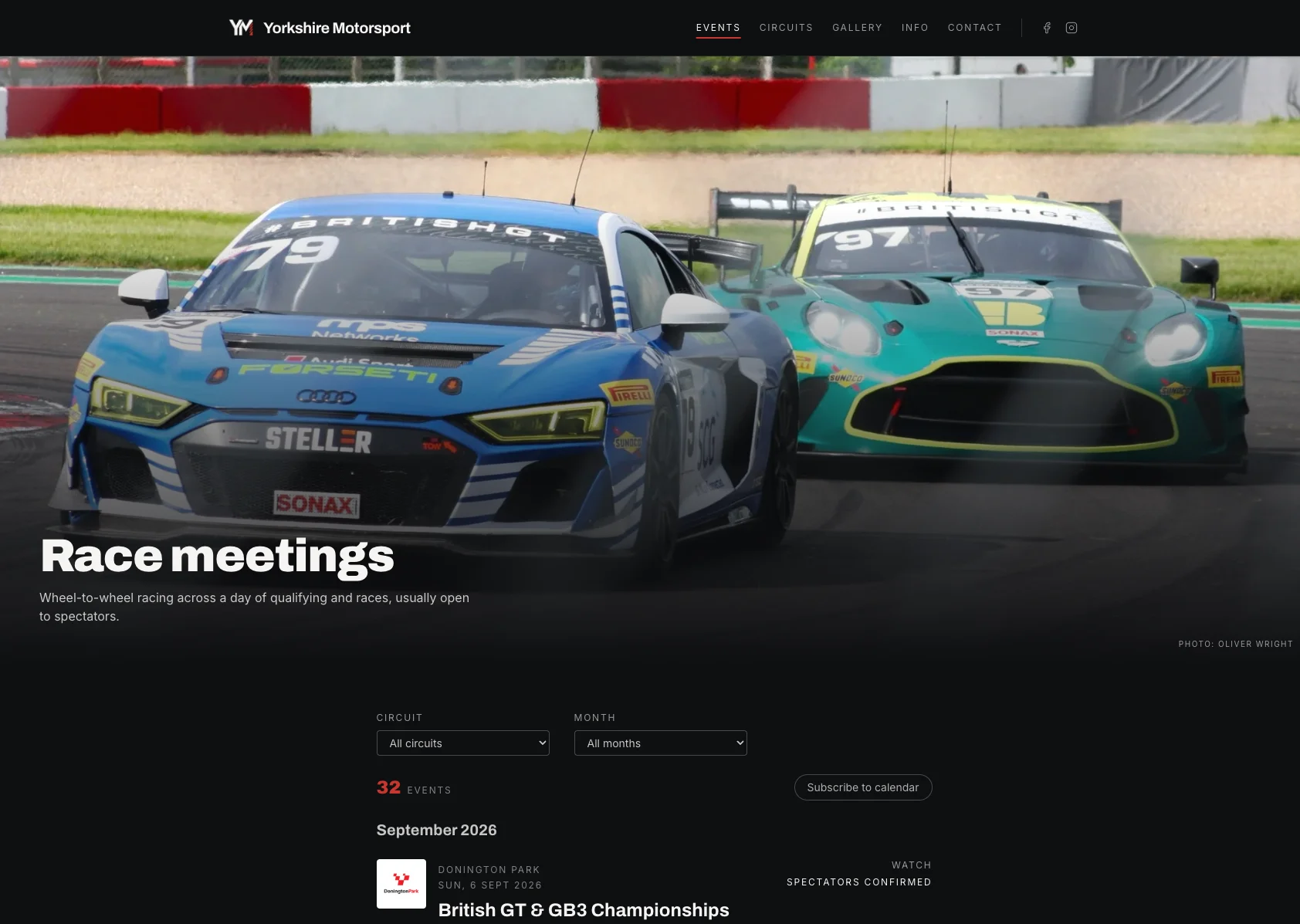 Yorkshire Motorsport Showcase - Technical Implementation Detail 4