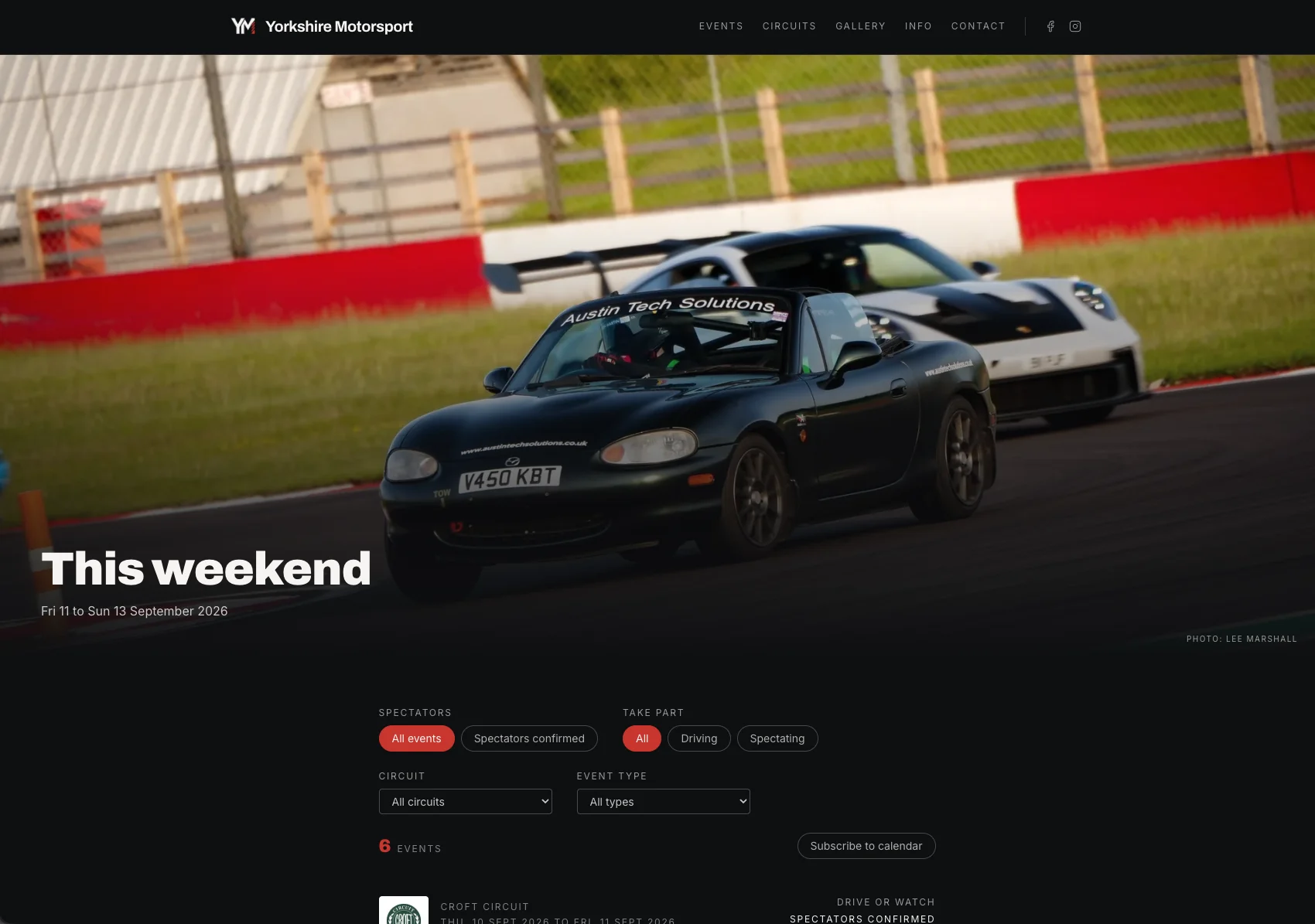 Yorkshire Motorsport Showcase - Technical Implementation Detail 3