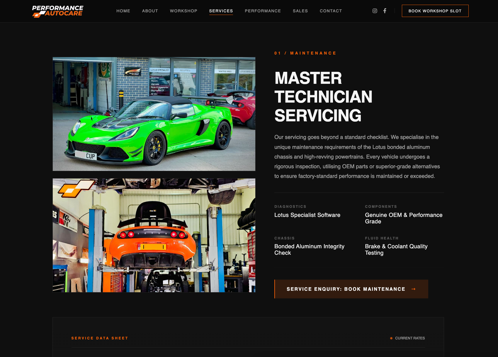 Performance Autocare Showcase - Technical Implementation Detail 3