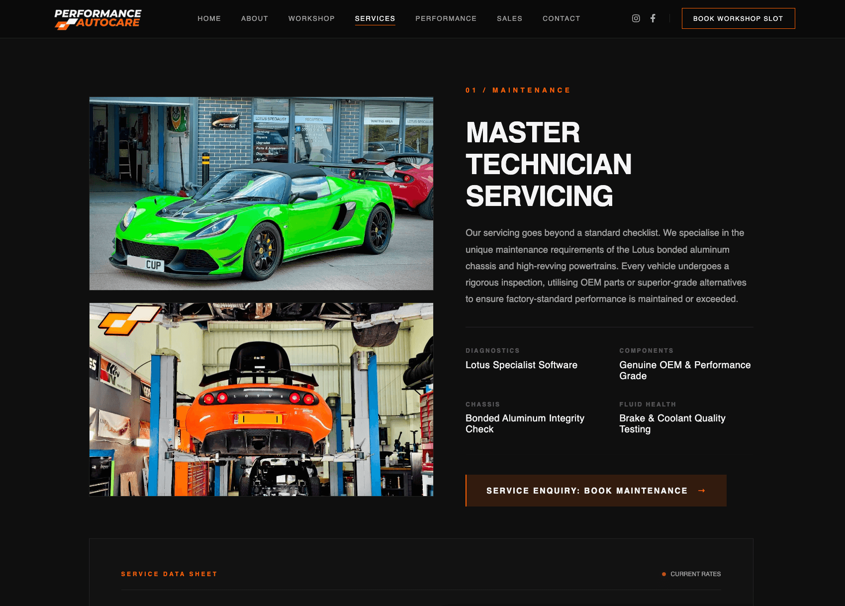 Performance Autocare Showcase - Technical Implementation Detail 3