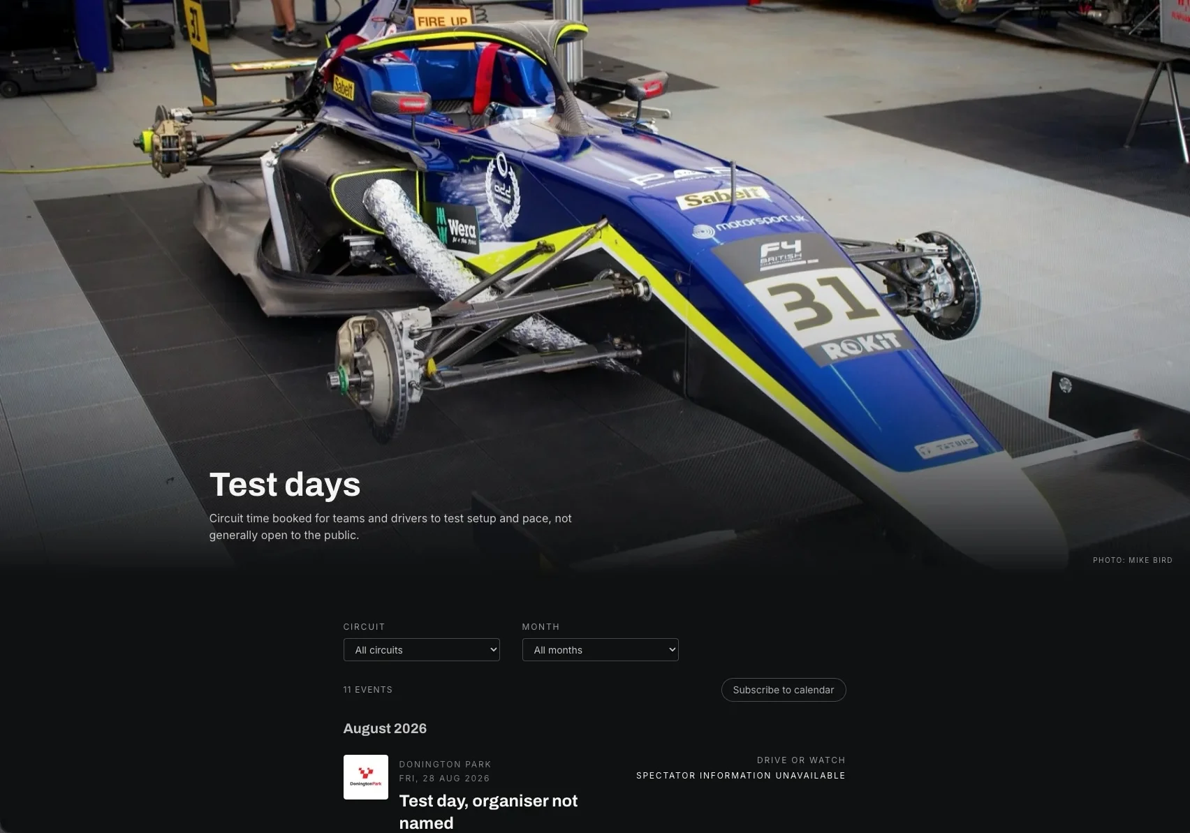 Yorkshire Motorsport Showcase - Technical Implementation Detail 6