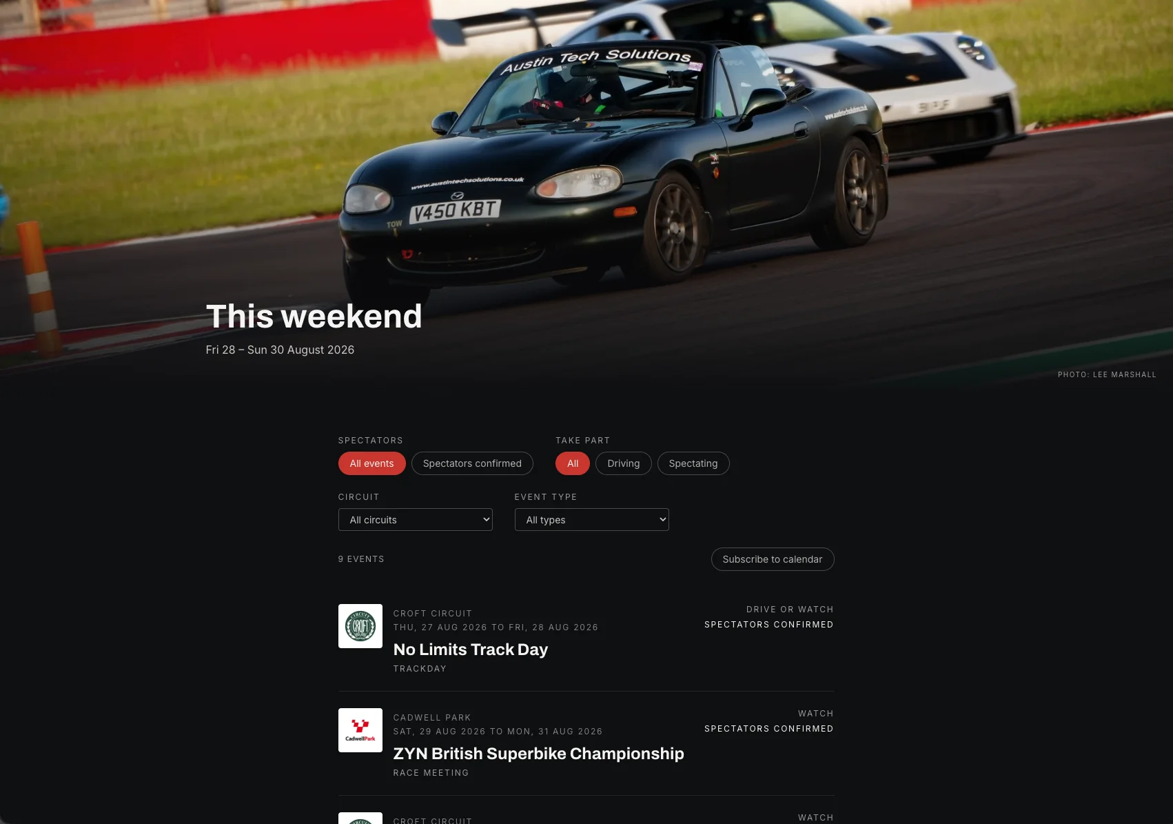 Yorkshire Motorsport Showcase - Technical Implementation Detail 3